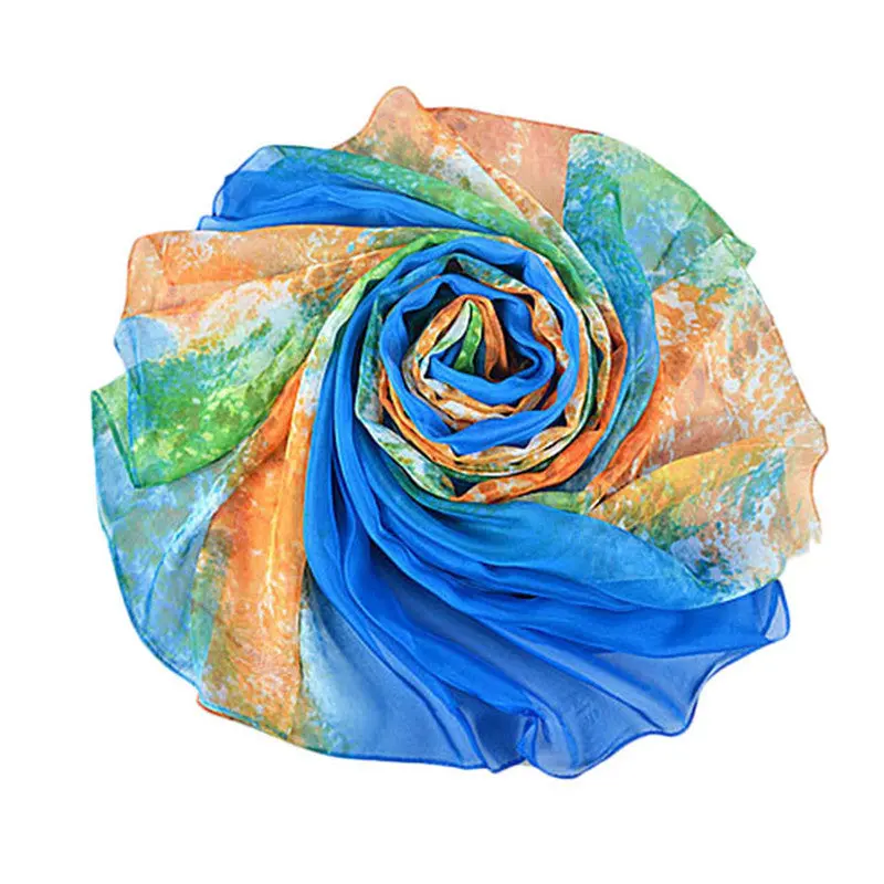 180*110Cm Bohemia Flower Decoration Sick Scarf Women Outdoor Sunscreen Shawl Scarves Bikini Joker Beach Towel 1