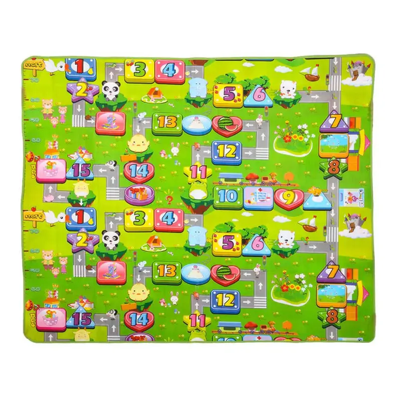 180*150Cm Play Mat Forest River Cartoon Baby Play Mat Tapete Bebe Crawling Mat St Floor Pad Game Pad Picnic Carpet 1