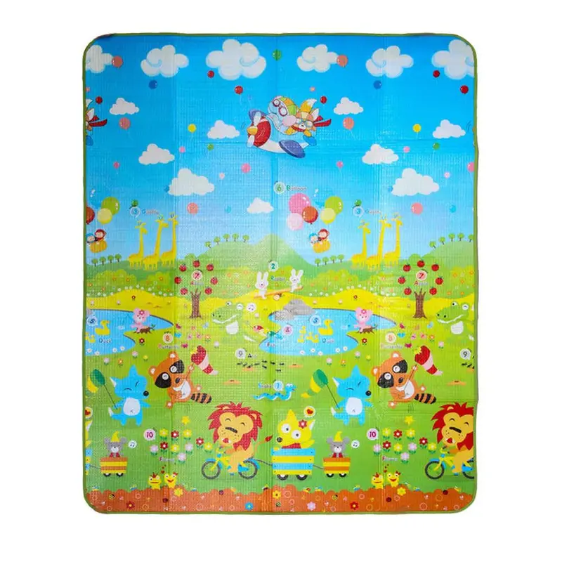 180*150Cm Play Mat Forest River Cartoon Baby Play Mat Tapete Bebe Crawling Mat St Floor Pad Game Pad Picnic Carpet 2