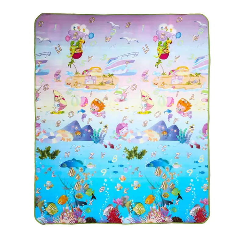 180*150Cm Play Mat Forest River Cartoon Baby Play Mat Tapete Bebe Crawling Mat St Floor Pad Game Pad Picnic Carpet 3
