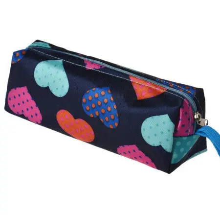 18*4*6Cm Mini Portable Heart Square Satin Multicolor Travel Cosmetic Bag Make Up Pouch Bag Clutch Hbag Casual Purse 1