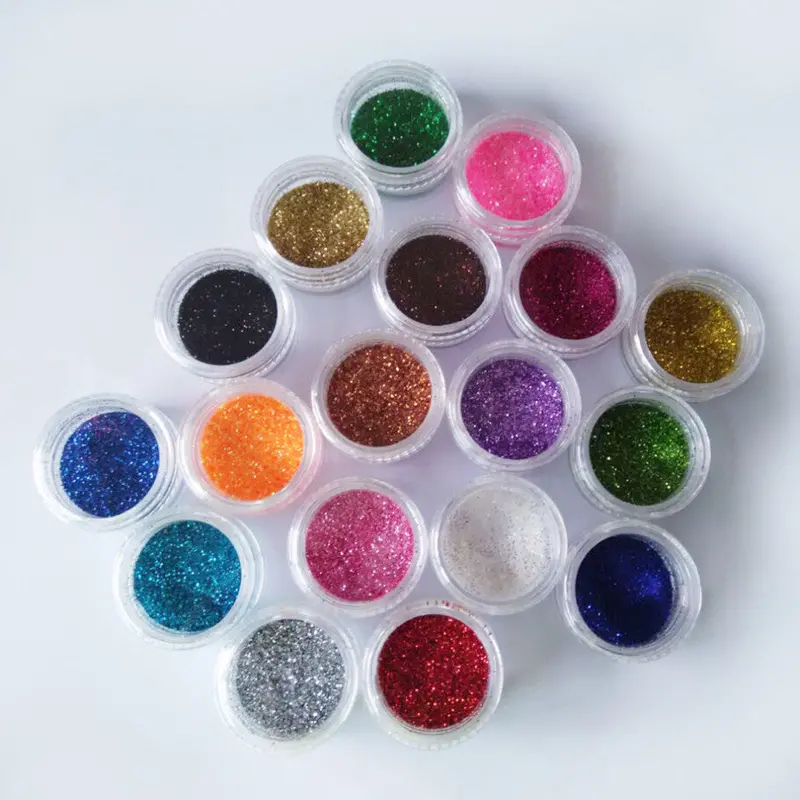 18Colorsset Nail Art Acrylic Glitter Nail Art Tool Kit Acrylic Uv Powder Dust Gem Polish Nail Tools,Nail Art Tip Decoration 2