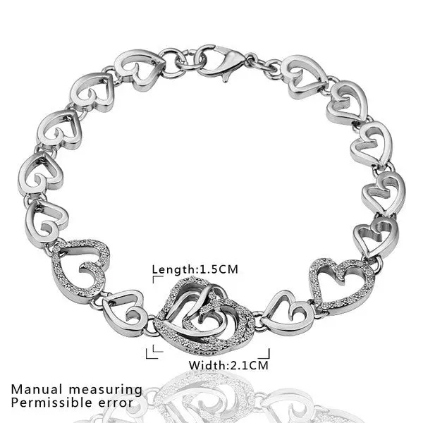 18K Gold Plated Bracelet Platinum Nickle-Free Tin Alloy Rhinestone Crystal Jewerly Bracelet Smtpb 37 1