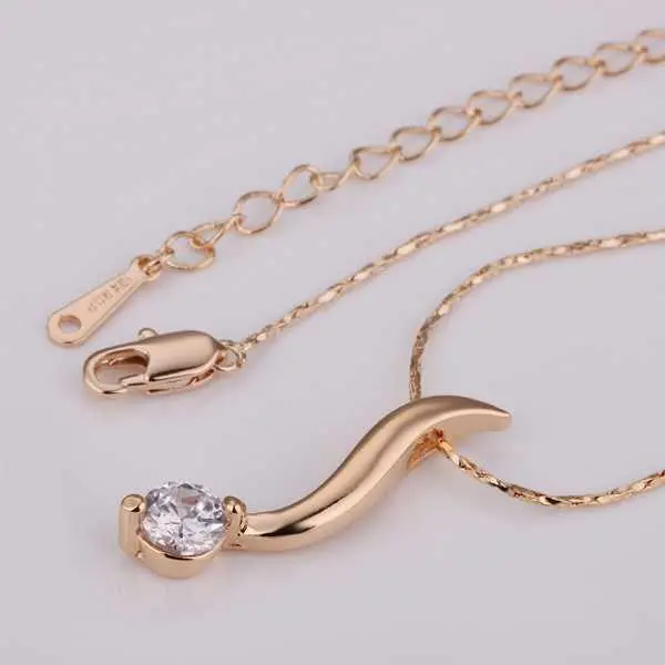 18K Gold Plated Collar Necklace Zipper Group Collier Femme Gift For Her 1