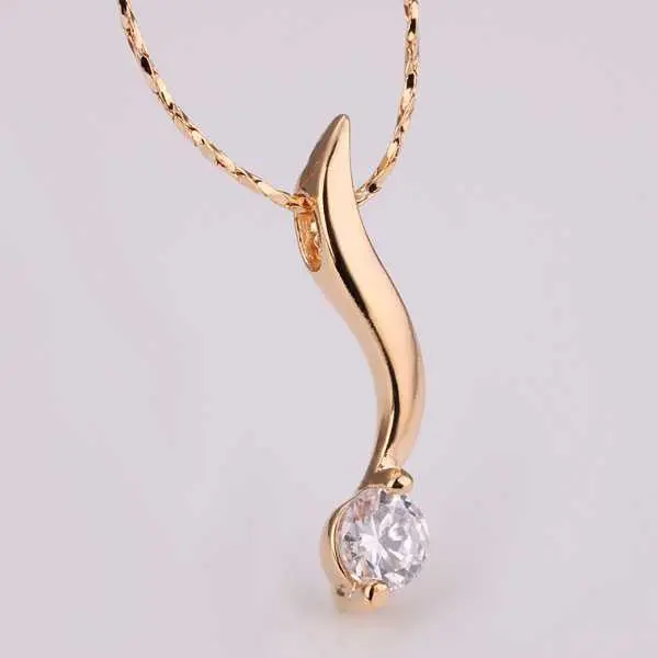 18K Gold Plated Collar Necklace Zipper Group Collier Femme Gift For Her 2