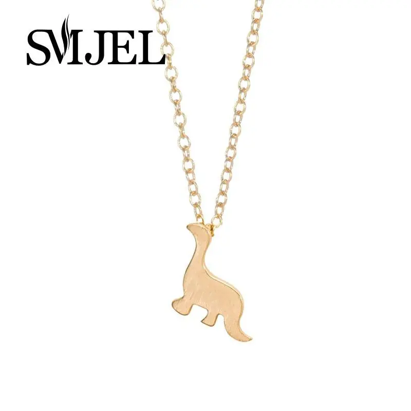 18K Gold Plated Dinosaur Pendant Necklaces Minimalist Tiny Animal Long Necklaces Birthday Gifts N008 1