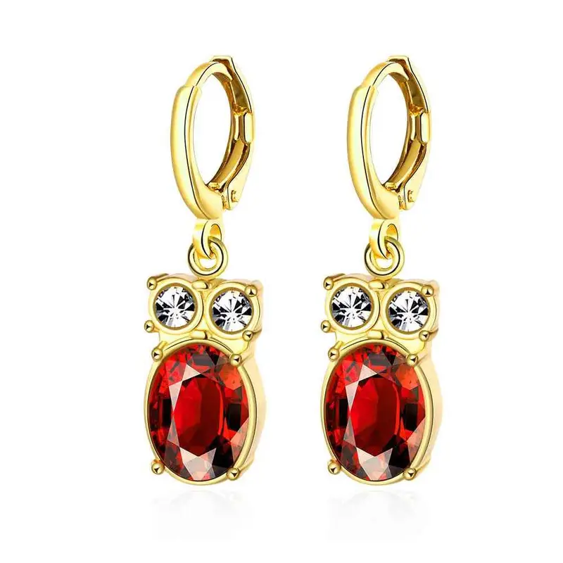 18K Gold Plated Earrings Sunflower Clip Cuff Jewerly Accessories 326 2
