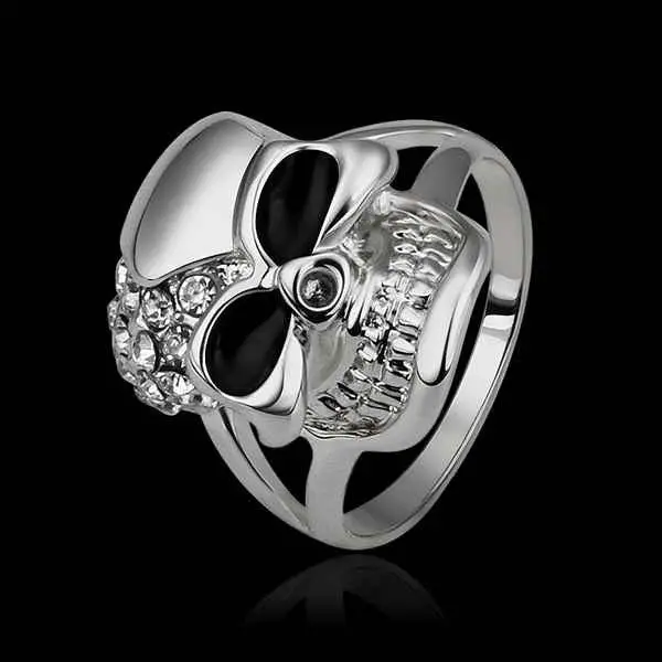 18K Gold Plated Engagement Ring Wihte Domino Anillos Bear Ruby Jewelry 516 1