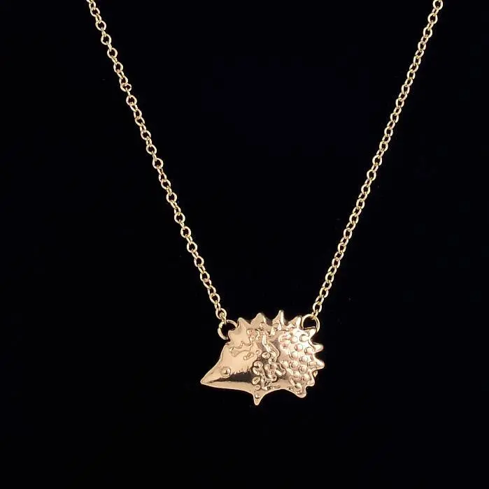 18K Gold Plated Hedgehog Simple Necklace Vintage Animal Couple Necklaces N148 2