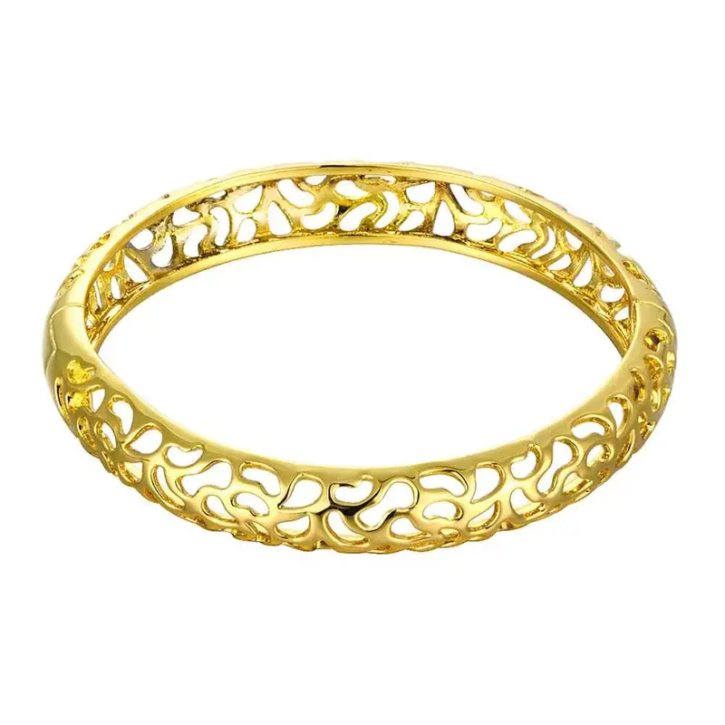 18K Gold Plated Hollow Personality Pattern Men Bracelet Charms 1