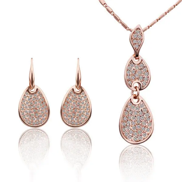 18K Gold Plated Jewelry Set Love 1