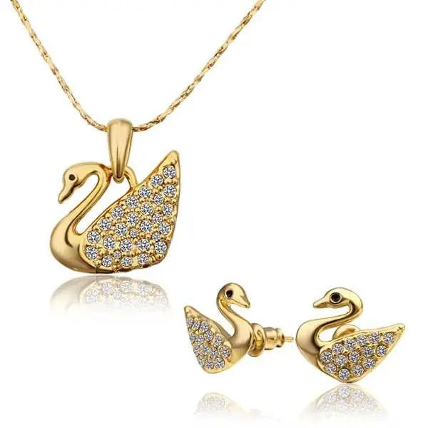 18K Gold Plated Jewelry Set Ruby Jewelry Smtps325 1