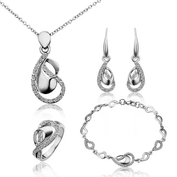18K Gold Plated Jewelry Set Wedding Jewelry Smtps224 1
