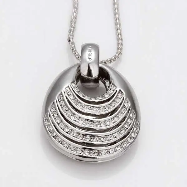 18K Gold Plated Pendants Cabochon Pattern Big Necklace Bone 2