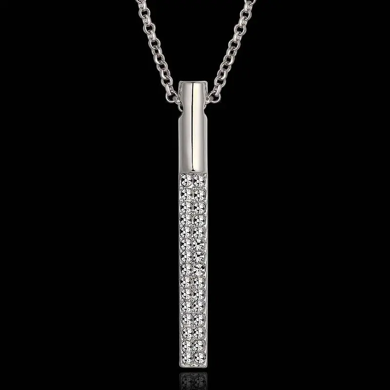 18K Gold Plated Pendants Pencil Platinum Plated Collares Populares Wedding 2