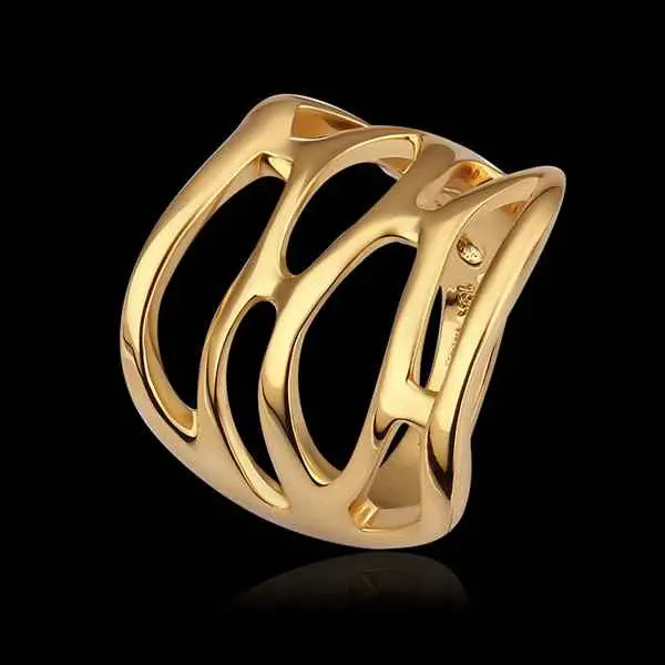18K Gold Plated Ring Gold Pierced Anillos Bear Wedding Jewelry 532 1