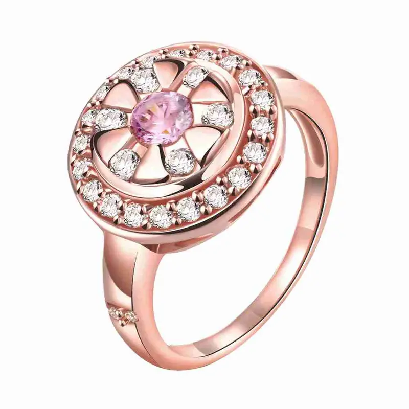 18K Gold Plated Ring Insets Chrysanthemum Anel Masculino Joias2 6 10