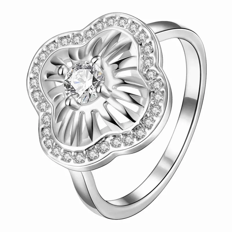 18K Gold Plated Ring Insets Chrysanthemum Anel Masculino Joias2 6 7