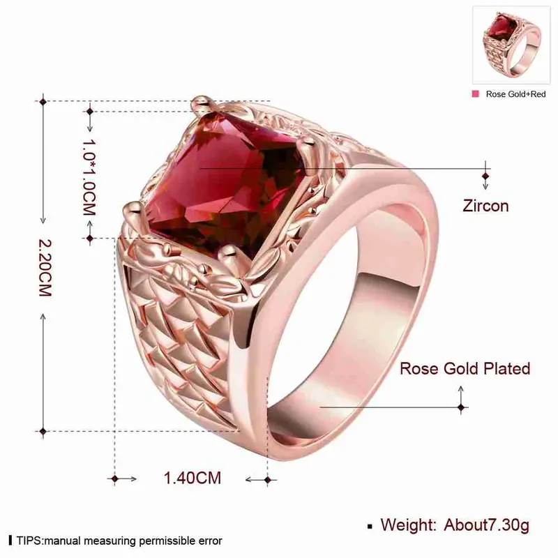 18K Gold Plated Rings Hollow Edge Crystal Package Anel Feminino Elegant 5