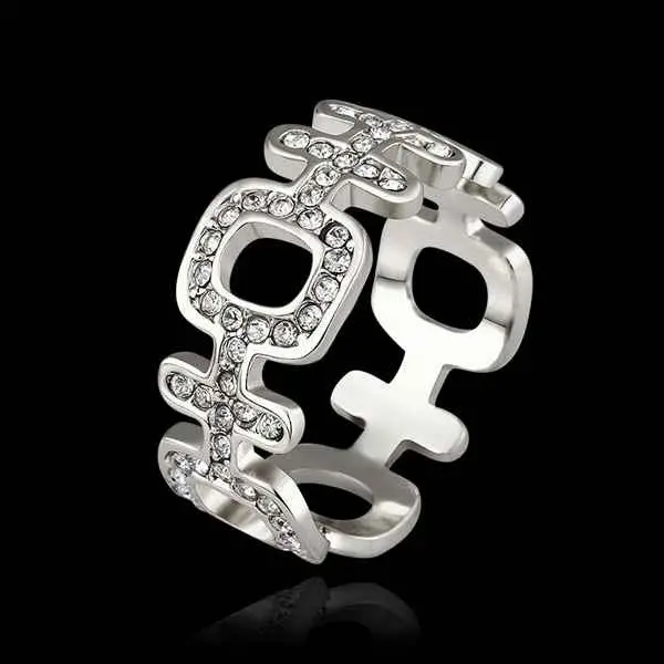 18K Gold Plated Rings White Hi Connected Ring Men Diy 513 1