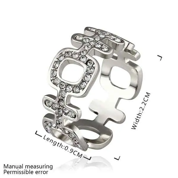 18K Gold Plated Rings White Hi Connected Ring Men Diy 513 2