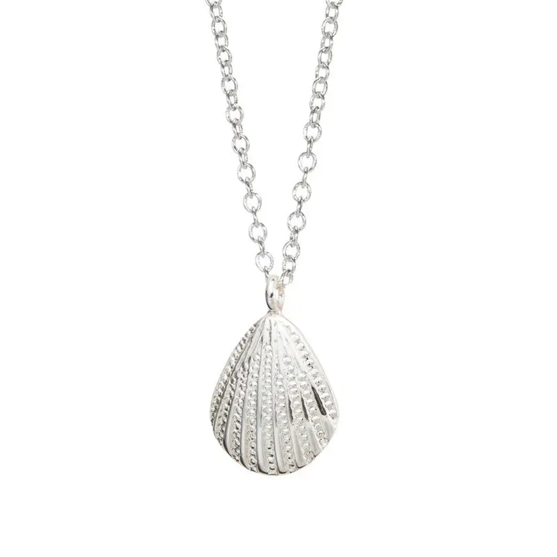 18K Gold Plated Simple Design Sea Shell Pendant Necklaces Jewelry Birthday Gifts N079 2