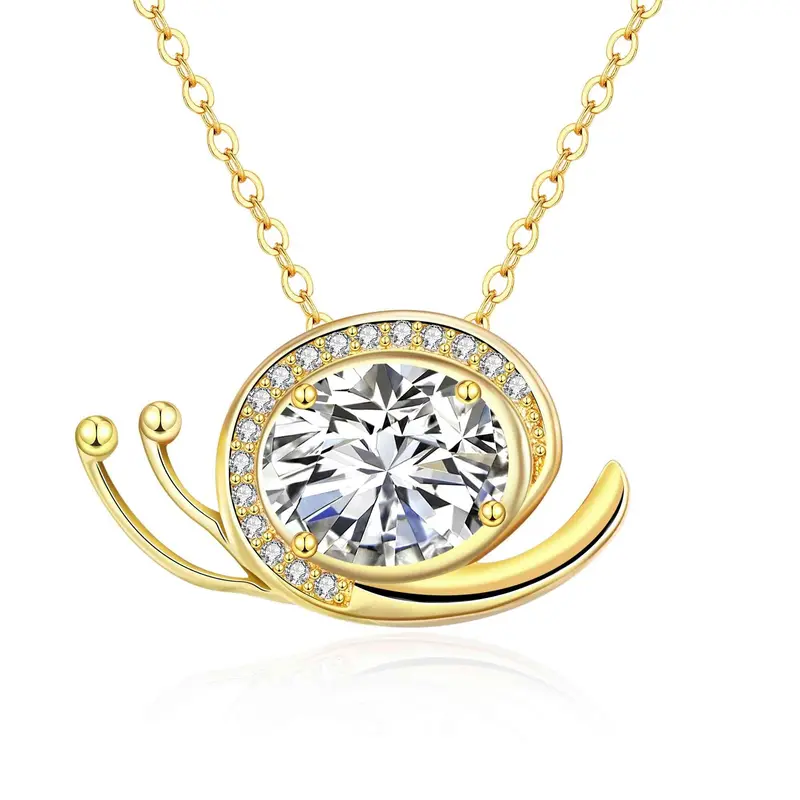 18K Gold Plated Statement Necklace Big Folwer Collane Floating Charms217 10