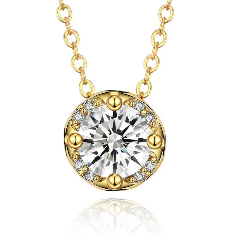 18K Gold Plated Statement Necklace Big Folwer Collane Floating Charms217 12