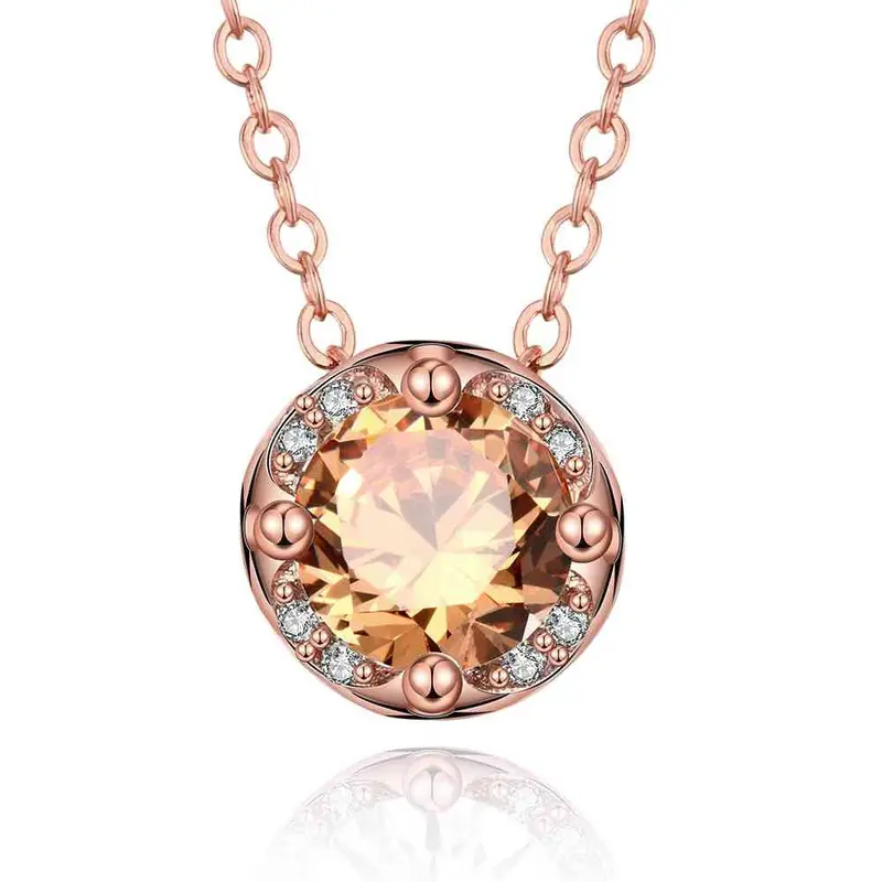 18K Gold Plated Statement Necklace Big Folwer Collane Floating Charms217 13