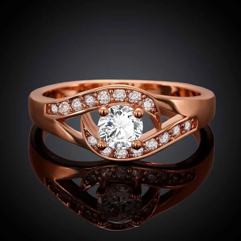 18K Gold Plated Zircon Jewelry Insets Lips Ring Anillos Lord Of The Ringsskgr 8 2