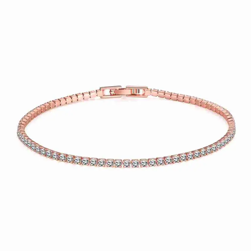 18K Gold Plating Bracelets Twisted Chain Pulseiras 2