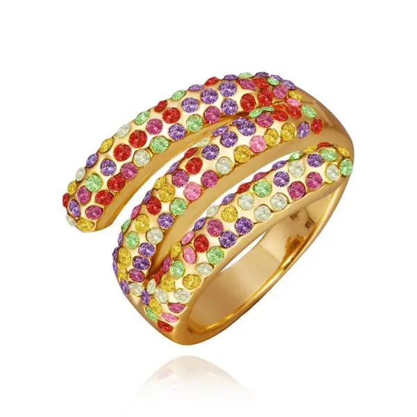 18K Gold Plating Engagement Rings Sale Colorful Opal Men Jewelry264 1