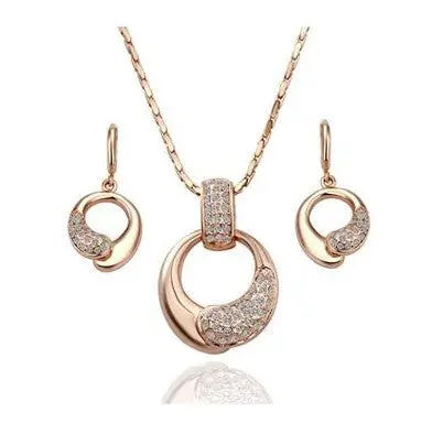 18K Gold Plating Jewelry Set Ruby Jewelry Smtps  6 1