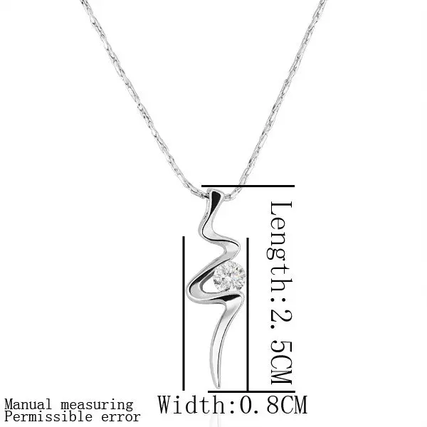 18K Gold Plating Necklace Inlaid Crystal Bow Collier Femme Wedding 1
