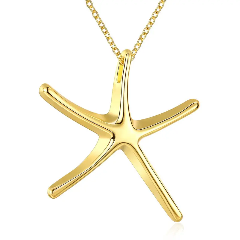 18K Gold Plating Necklace Men Hollow Four-Leaf Flower Maxi Colar Ruby Jewelry248 4