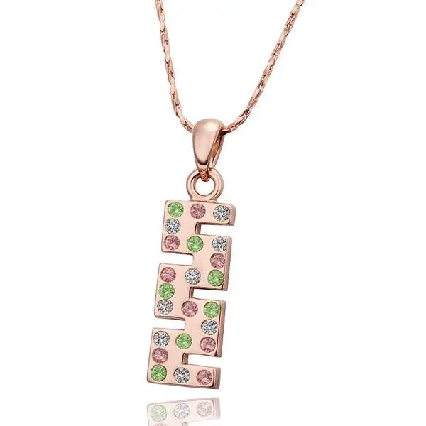 18K Gold Plating Pendants Flower Cards Bisuteria Jewellery243 2