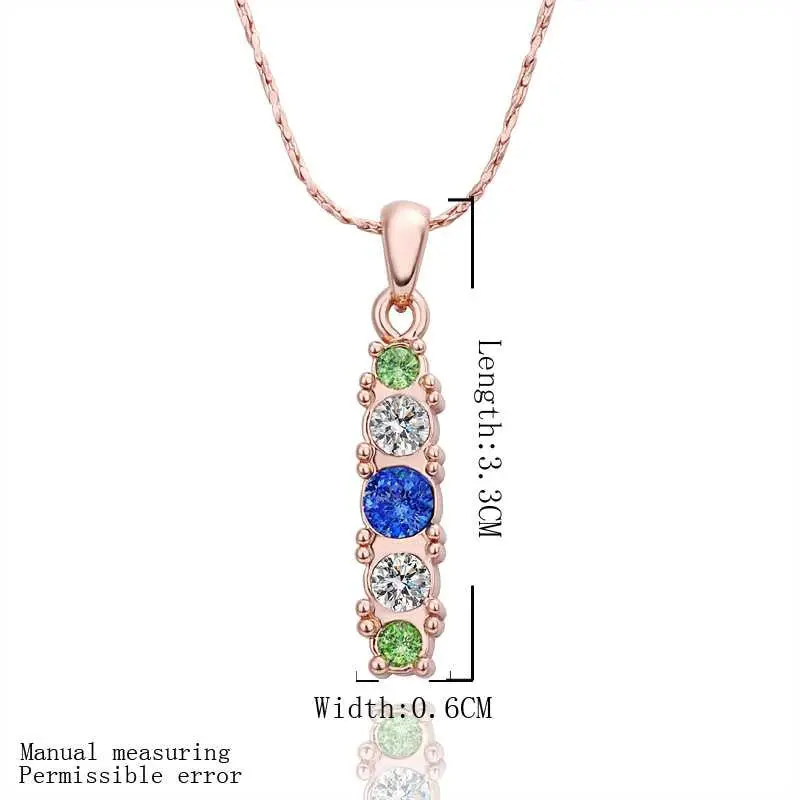 18K Gold Plating Pendants Flower Cards Bisuteria Jewellery243 3