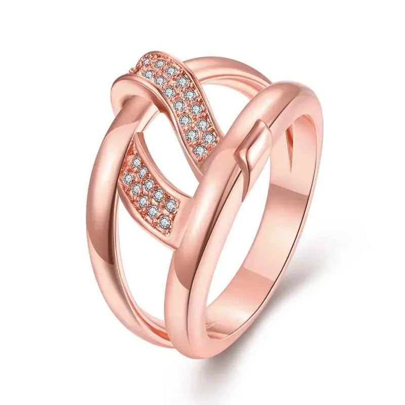18K Gold Plating Rings For Men Bridging Anillos Jewerly Accessories3 7 2