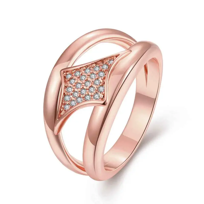 18K Gold Plating Rings For Men Bridging Anillos Jewerly Accessories3 7 4