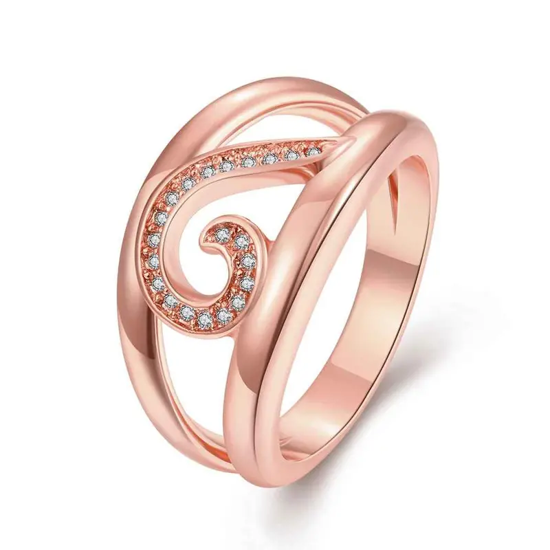 18K Gold Plating Rings For Men Bridging Anillos Jewerly Accessories3 7 6