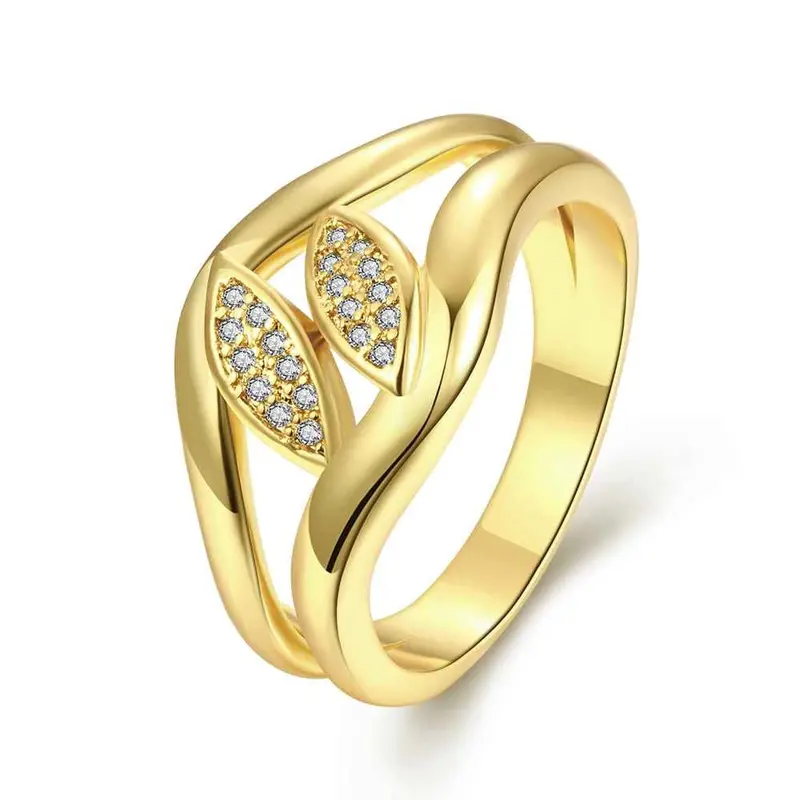 18K Gold Plating Rings For Men Bridging Anillos Jewerly Accessories3 7 7