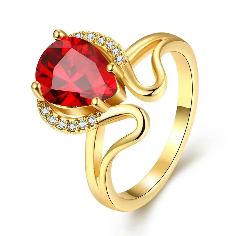18K Gold Plating Rings For Men Holding Sand Anel De Ouro Charms18 1
