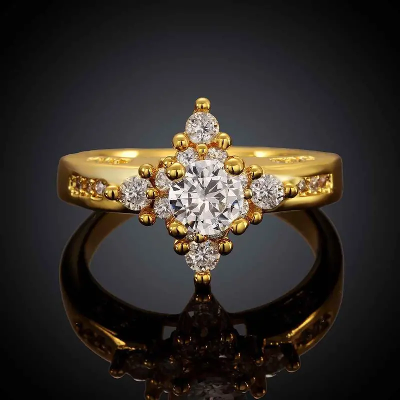 18K Gold Plating Rings Insets Prismatic Anel Feminino Diy Skgr 52 1