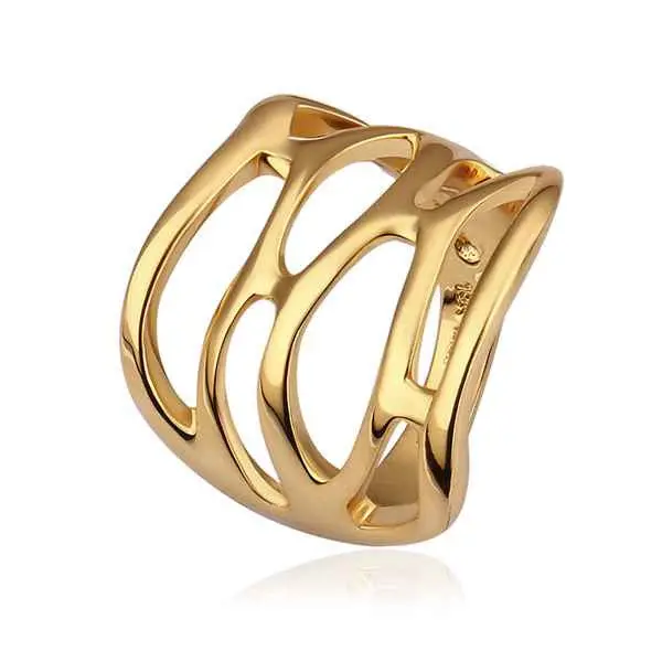 18K Gold Plating Wedding Ring Gold Pierced Anillos Bear Fine Jewelry195 1
