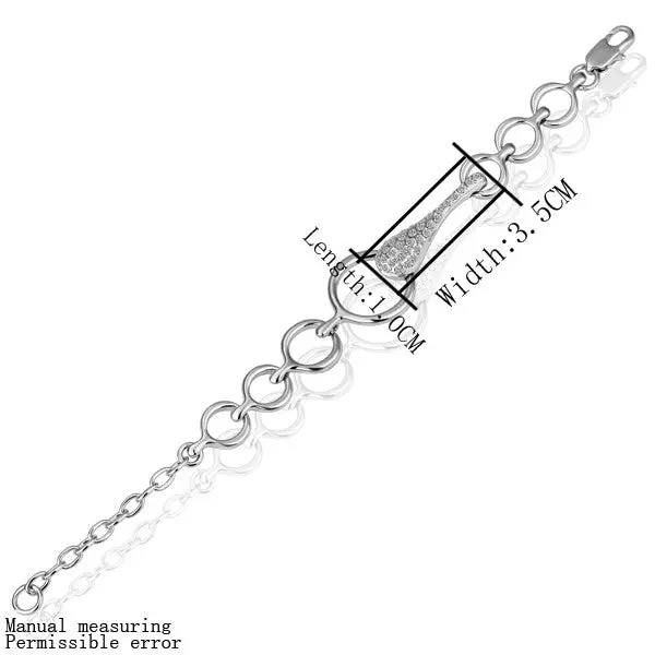 18K Gp Gold Plated Bracelet Jewelry Bracelet Nickel Free Plating Platinum Crystal Bracelet Bangle Smtpb 14 1