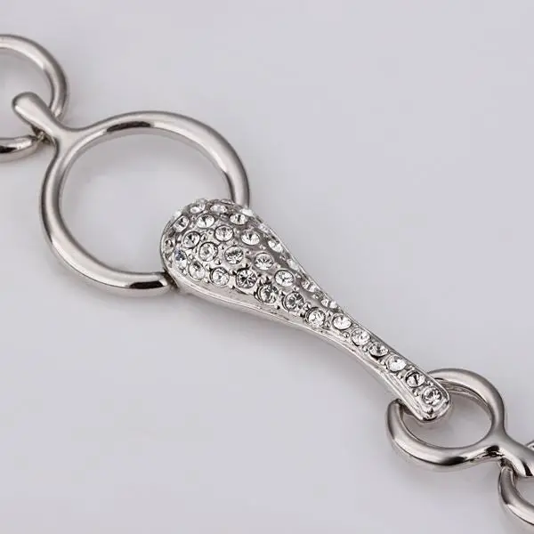 18K Gp Gold Plated Bracelet Jewelry Bracelet Nickel Free Plating Platinum Crystal Bracelet Bangle Smtpb 14 2