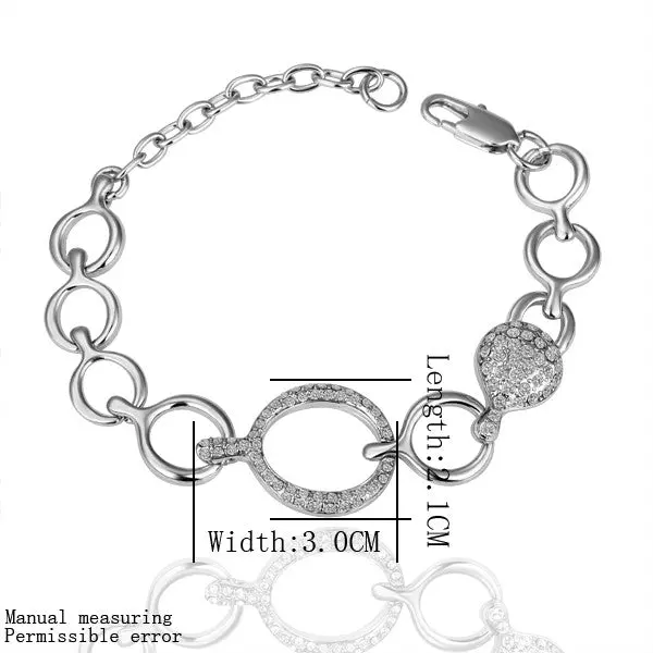 18K Gp Gold Plated Bracelet Jewelry Bracelet Nickel Free Plating Platinum Crystal Bracelet Bangle Smtpb  8 1