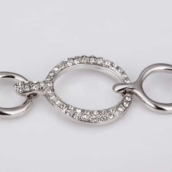 18K Gp Gold Plated Bracelet Jewelry Bracelet Nickel Free Plating Platinum Crystal Bracelet Bangle Smtpb 8 2