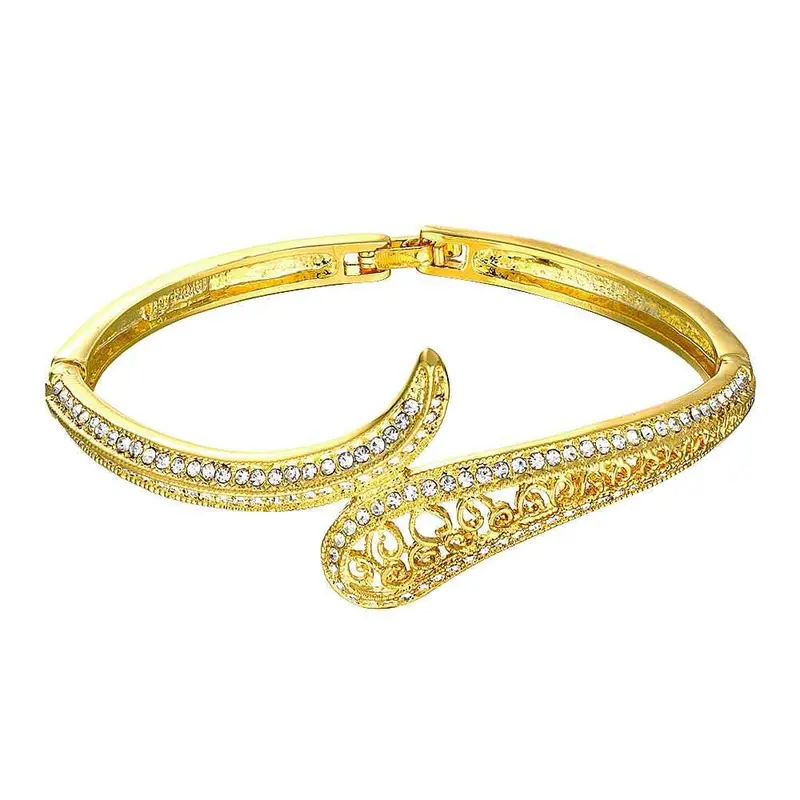 18K Real Gold Plated Bangles Drop Buckle Women Pulseras Elegant Hbz 14 2