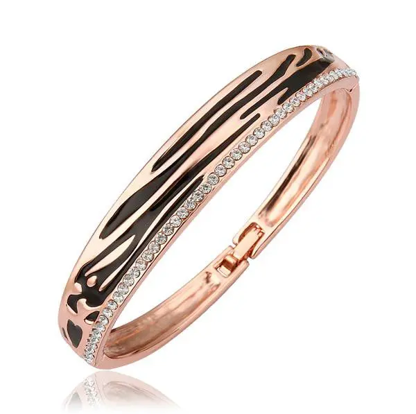 18K Real Gold Plated Friendship Bangle Irregular Orbit Women Pulseras Jewerly Accessories Hbz  3 1